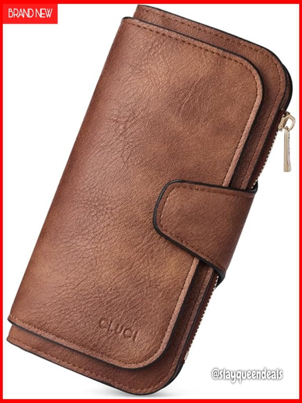 PU Leather RFID Blocking Trifold Wallet with 14 Card Slots